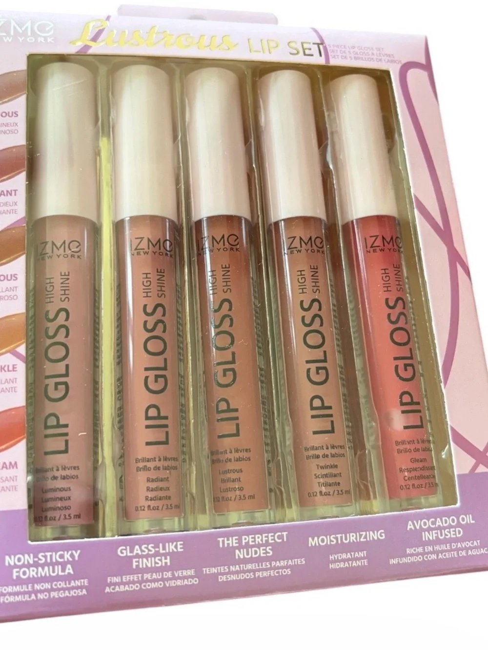 Lustrous Lip Gloss Set - Nude & Peach Shades